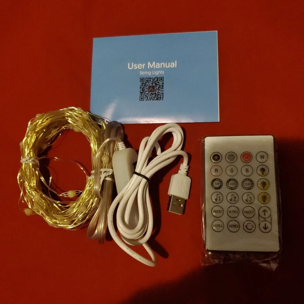 NEW SANEASE BLUETOOTH STRING LIGHTS REMOTE USB BLUE TOOTH
